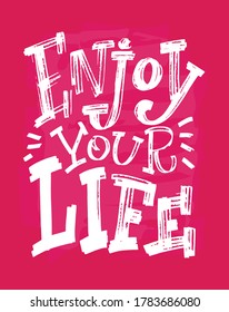 Cute funny hand drawn doodle lettering motivation quote about lifestyle. Lettering art for banner, poster, t-shirt design.