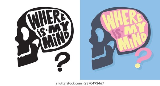 Cute funny hand drawn doodle lettering. T-shirt design, mug print.