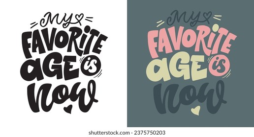 Cute funny hand drawn doodle lettering. T-shirt design, mug print.