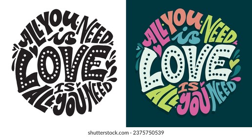 Cute funny hand drawn doodle lettering. T-shirt design, mug print.