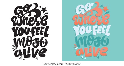 Cute funny hand drawn doodle lettering. T-shirt design, mug print.