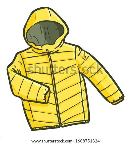 Cute and funny light yellow winter coat for your fashinable style
