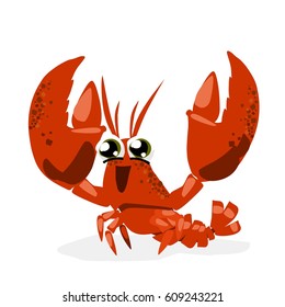 Cute Funny Lobster