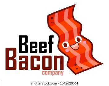 Cute and funny logo for Beef Bacon store or company