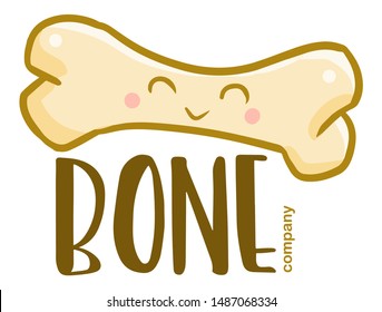 Cute and funny logo for bone store or company