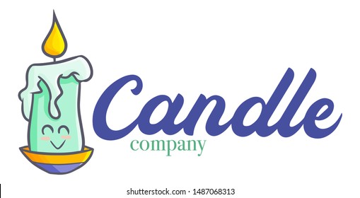 Cute and funny logo for candle store or company