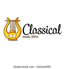Cute and funny logo for classical music store or company