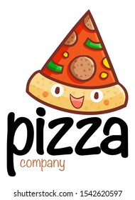 Cute and funny logo for Fun Pizza store or company
