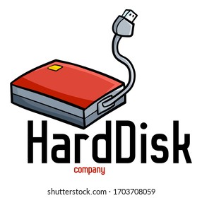 Cute and funny logo for Hard Disk store or company