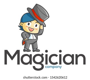 Cute and funny logo for Magician store or company