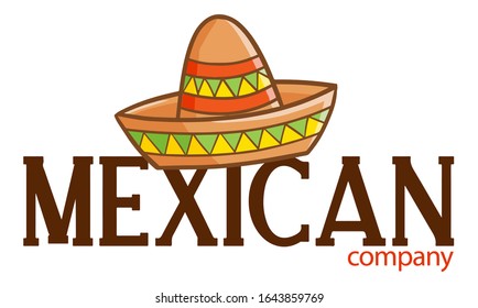 Cute and funny logo for mexican hat store or company