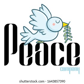 Cute and funny logo for peace store or company