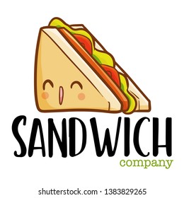 Cute and funny logo for sandwich store or company