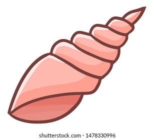 Cute and funny long pink shell