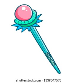 Cute and funny magic staff for wizard