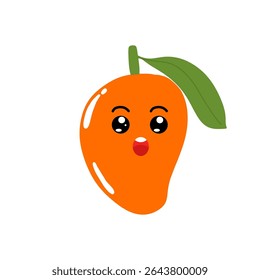 Cute funny mango fruit collection.kawaii mango