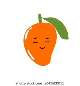 Cute funny mango fruit collection.kawaii mango