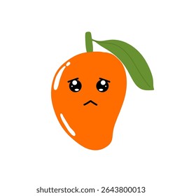 Cute funny mango fruit collection.kawaii mango