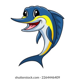 Cute funny marlin fish smile