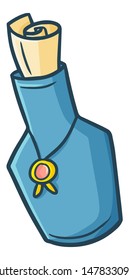 Cute and funny message in a bottle with necklace