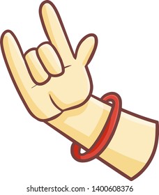 Cute and funny metal sign / symbol from hand