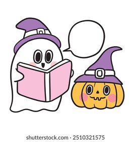 Vetor engraçado de Halloween monstro.
