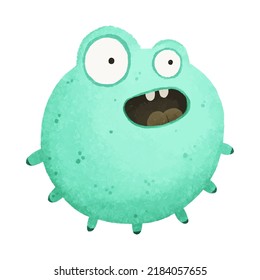 cute and funny mosters, halloween illustration, childish hand painted monsters, trolles