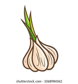 Cute and funny onion - vector