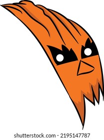cute funny orange hell mask