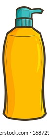 Cute and funny orange liquid soap for your bathroom supplies