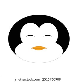 Imagen linda y divertida de la cabeza del pingüino
