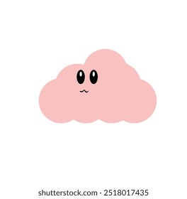 cute and funny pink cloud image