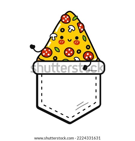 Similar – Image, Stock Photo Pizza in shirt pocket