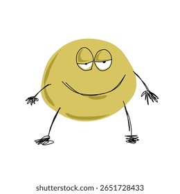 cute funny potato cartoon character.eps