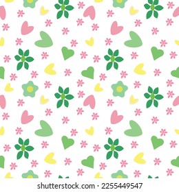 cute funny print for childish and romantic use, colored elements