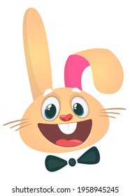 Caricatura graciosa de conejo. Ilustración del vector