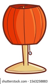 Cute and funny red lampion type desing desk lamp