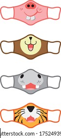 Cute funny reusable face masks design_1