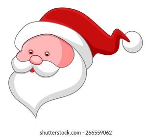 Cute Funny Santa Character Face Expression