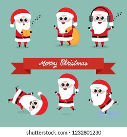 cute funny Santa claus collection
