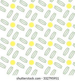 Cute funny seamless background pattern with stylized signs symbolizing money on the white (transparent) fond. Vector illustration eps 10