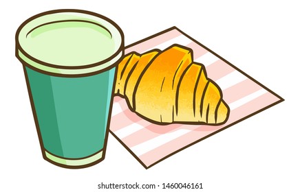 Cute and funny simple breakfast for busy people