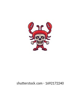 Cute Funny Skull Character Wearing Animal Headwear