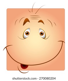 Cute Funny Smile Box Smiley