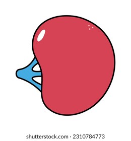 Feine, komische Spleenfigur. Vektor handgezeichnet traditionellen Cartoon Vintage, Retro kawaii Zeichen-Illustration Symbol. Einziger weißer Hintergrund. Leerzeichenkonzept