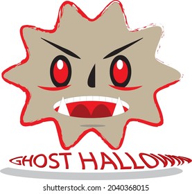 cute and funny star shaped ghost