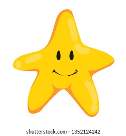 Cute and funny star smiling