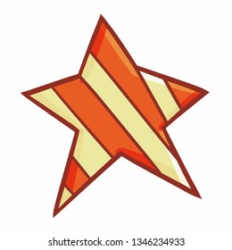 Cute and funny two color star