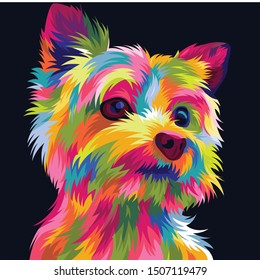 Cute and Funny Vector Pop Art of a dog