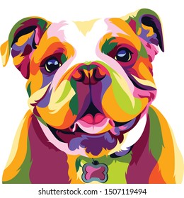 Cute And Funny Vector Pop Art Of A Dog